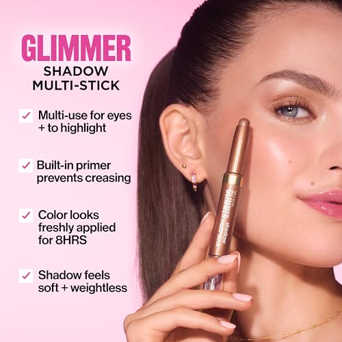 REVLON Glimmer Shadow Multi-Stick, Eyeshadow, 103 Main Character | Multi-use shadow delivers all-day, fade-resistant color. Crease-proof, and waterproof. Built-in primer + jelly blender tip. - image 3