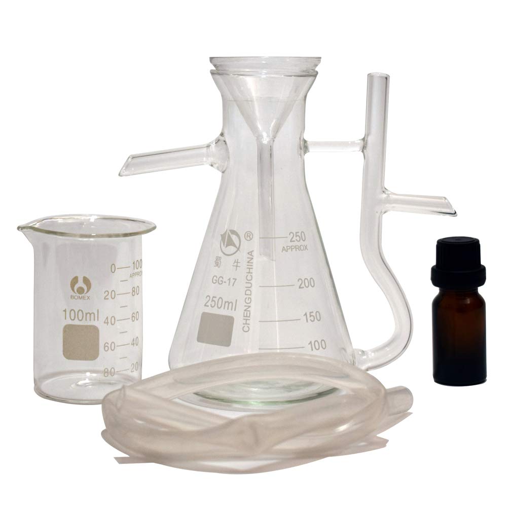 Nouveaux kits de laboratoire de récepteur-séparateur d'eau de maison et d'huile essentielle d'hydrolat (rosée) utilisés dans les kits de distillation d'huile essentielle 250ml-5000ml (1000ml)