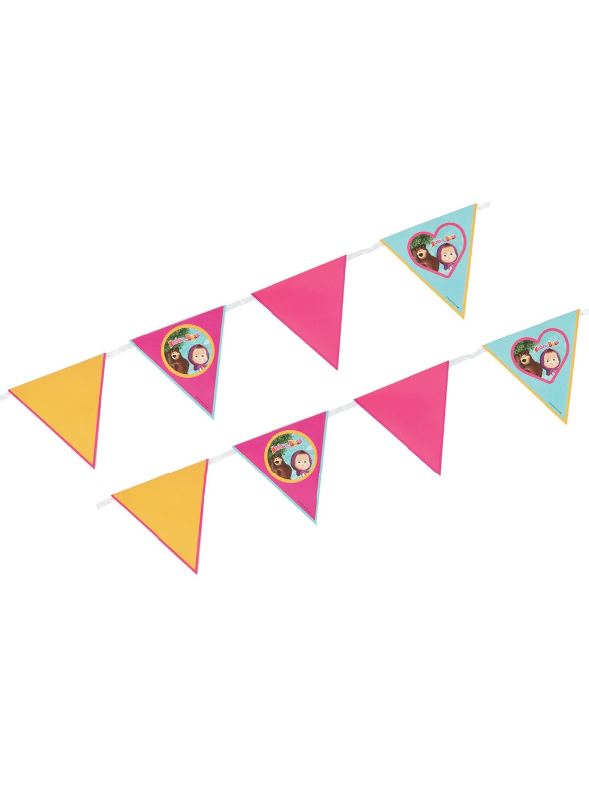 Smiffys Masha and The Bear Treat Tubs x8, 8.8cm/3.5inch Diameter, Official Masha And The Bear License Partywear featuring Bold Colour Blocking and Logo. Ideal for snacks and party treats