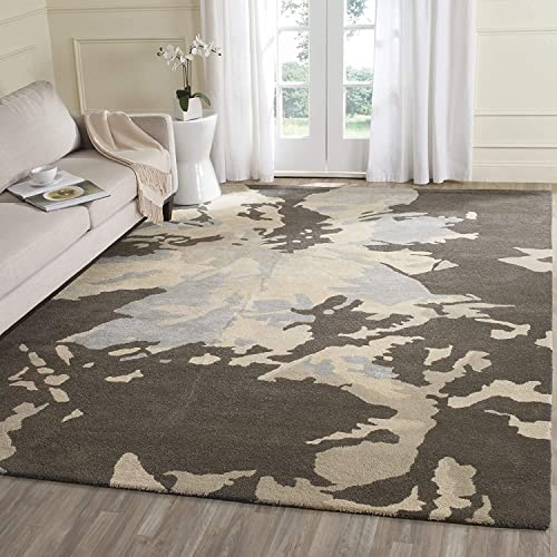 Image of Carpet Mahal Export Quality Handmade Tuffted Pure Woollen Carpet for Living Room Bedroom Size 5 x 8 feet (150X240 Cm) Color-Multi