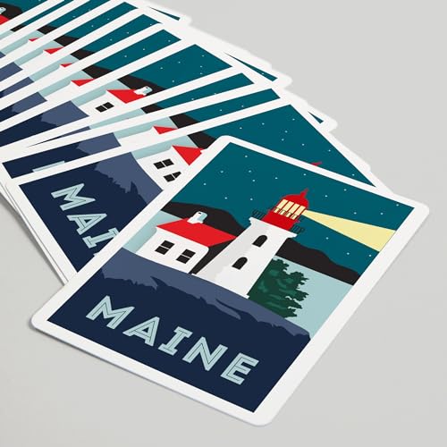 Lantern Press Maine, Faro, 52 Cartas de Póker miniatura 5