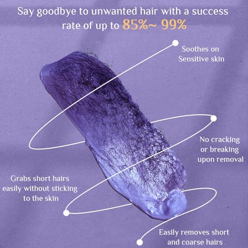 Wax Beads, FEMIROWAX 1lb Hard Wax Beans for Hair Removal Sensitive Skin with Lavender Formula Waxing