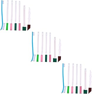 FRCOLOR 21 Pcs Crevice Brush Shower Head Brush Brochas para Limpiar Brush Bowl Cars Shower Head Cleaning Brush Household Set Polyester