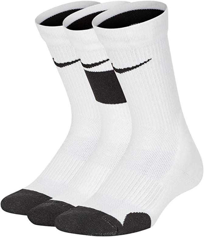 Nike Elite Crew Socks 3-Pair (Little Kid/Big Kid)