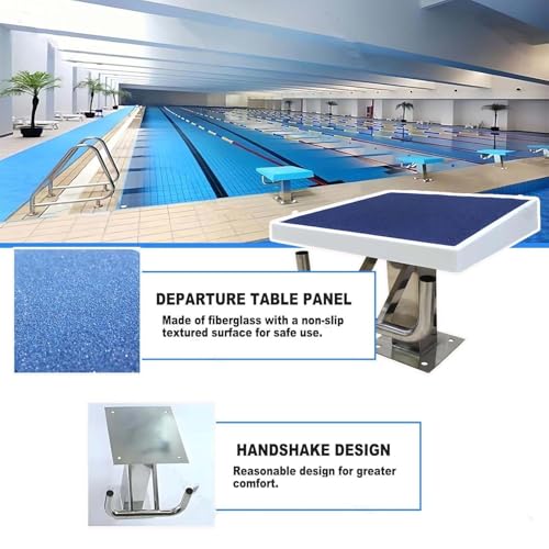 Plongeoir en acier inoxydable plateforme antidérapante de piscine