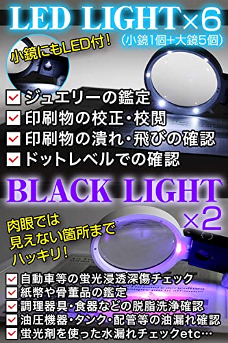 Phoenix 手持ち・スタンド両用ルーペ (倍率3.5倍&25倍)