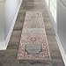 Nourison Passion Traditional Area Rug, 2'2"X7'6", GREY