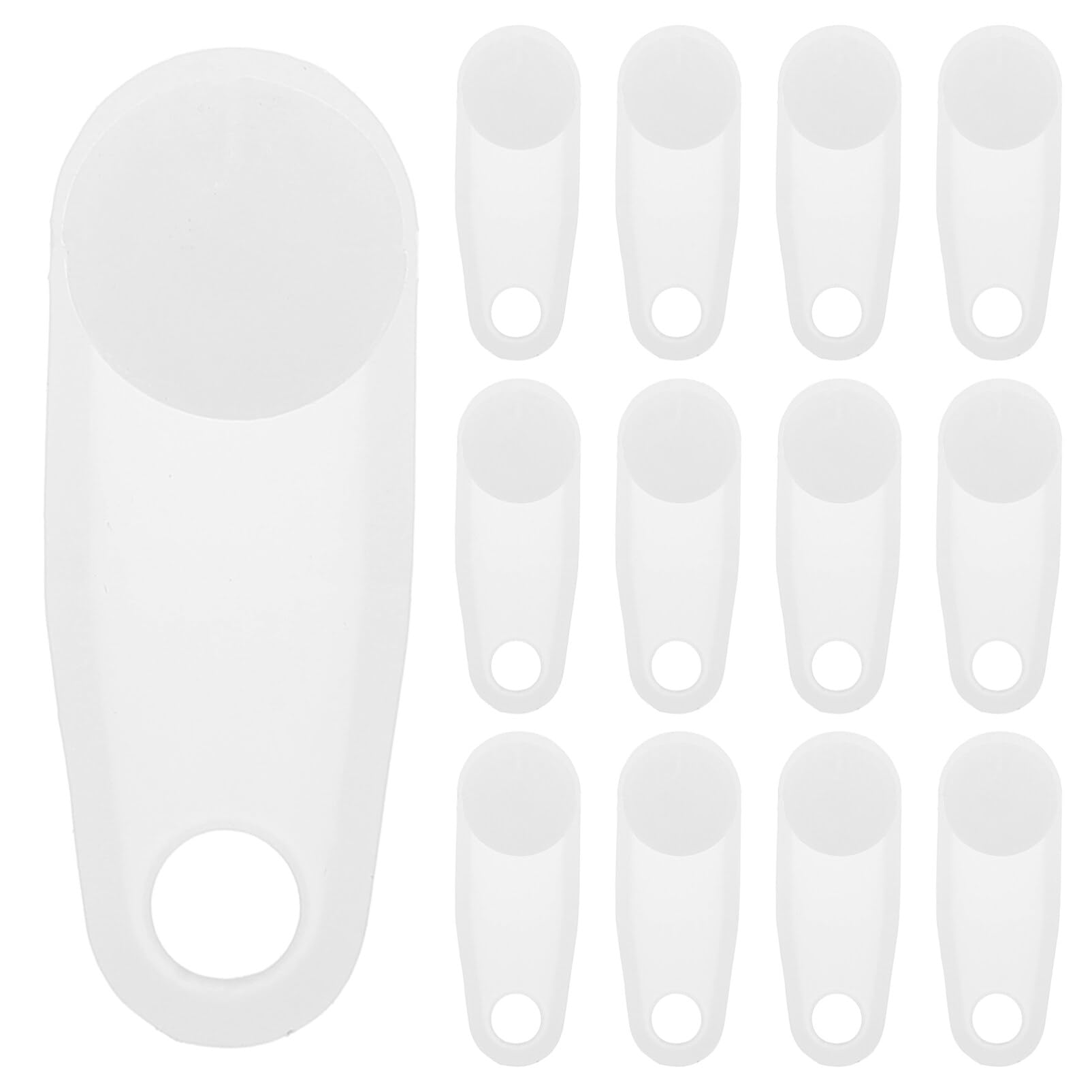 Housoutil 30pcs Plastic Curtain Track Pulley Silent Gliders for Drapery Craftsmanship Easy to Install