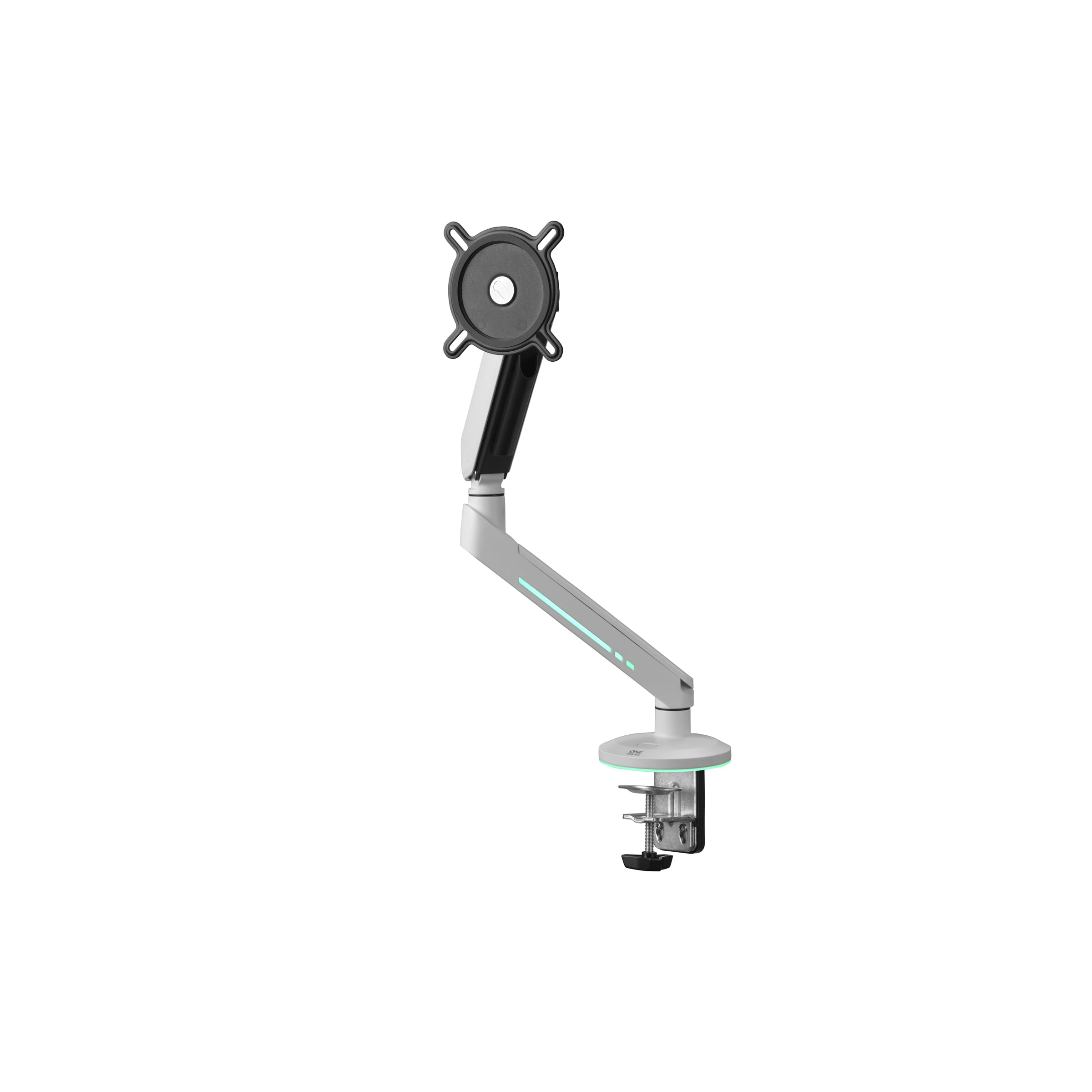 Brazo de Monitor para Gaming One For All para Pantallas de 21" a 45" -VESA 75/100mm -Ajuste de Altura -Inclinación(80°), Giro(180°) y rotación(360°) -Peso máx: 8kg -Blanco (DM8120)