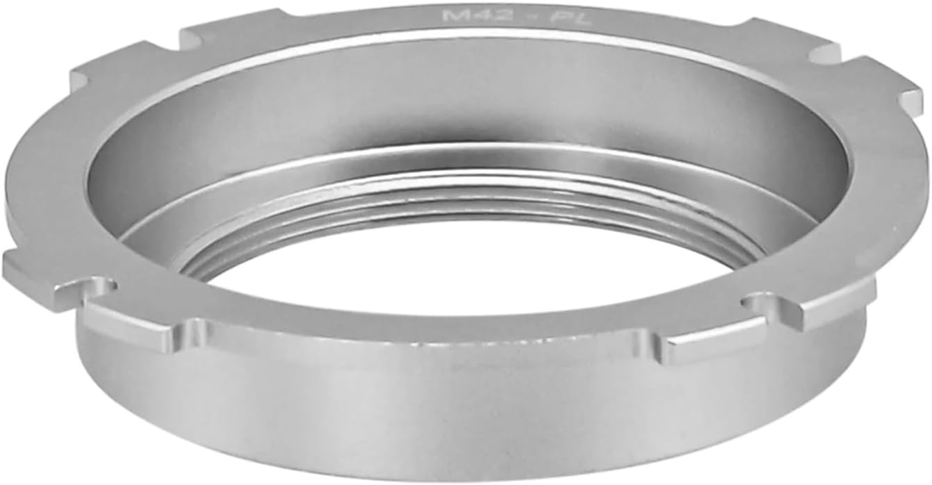 M42-PL Mount Adapter Ring M42 X1mm SLR Lens Compatible for ARRI PL Camera Mount Adapter Compatible for Arriflex Lens(Gray)