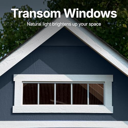 Linea 10x12 Do-It-Yourself Wooden Storage Shed with Floor Kit - Does not Include Paint or Roofing Shingles - Image 3