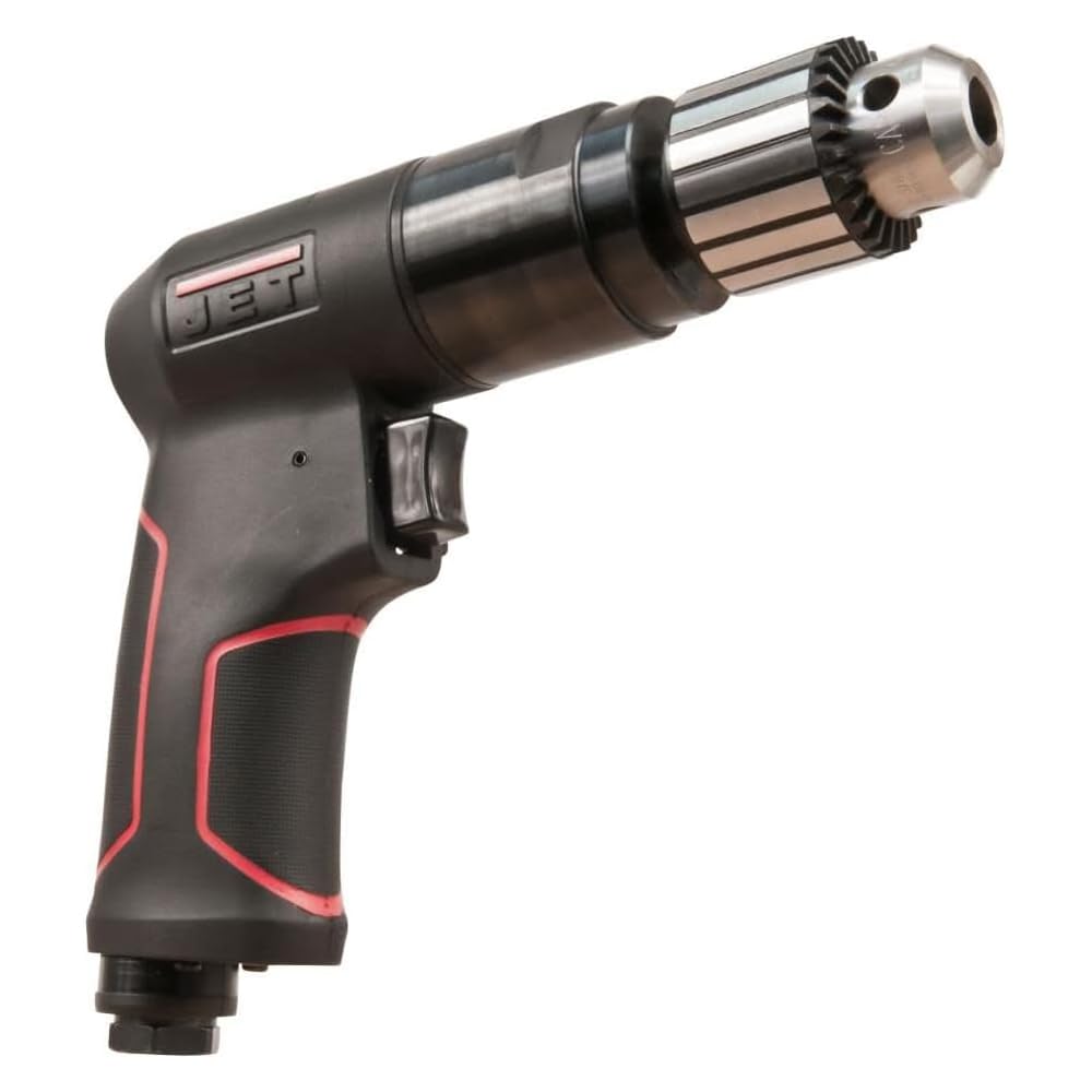 Perceuse pneumatique JET JAT-620 réversible avec mandrin 3/8 en composite pour perçage précis
