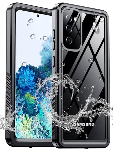 MOZOTER for Samsung Galaxy S20 Case Waterproof,[IPX8 Underwater Case][Full Body Shockproof & Military Dropproof] Clear Sound Quality Built-in Screen Protector for Samsung S20 6.1 inch-Black