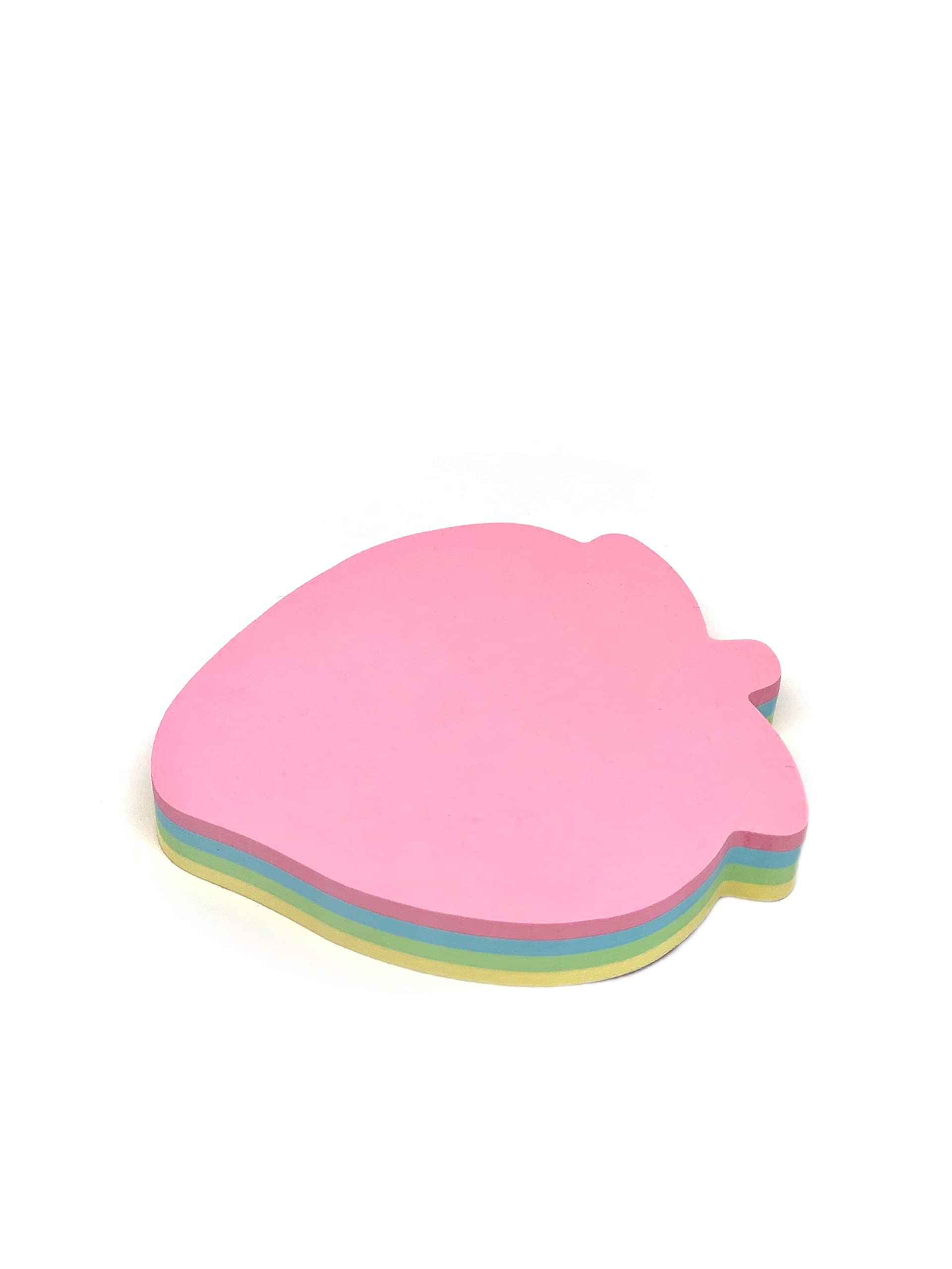 GUMTAPE Strawberry Shaped Sticky Notes 76 mm x 76mm, 4 Pads of 100 Sheets/Pad - Image 3