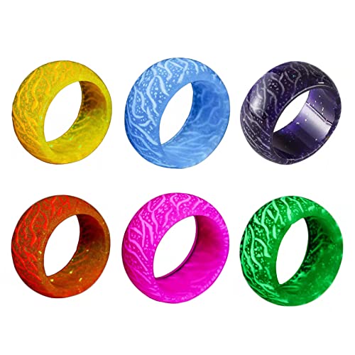 Anelli luminosi di bagliore incandescente negli