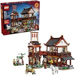 LEGO Festivals chinois Auberge ancienne de contemplation de la lune - Jouet de construction pour garçons et filles, 9+ - Décorations et kit d'artisanat pour le festival du printemps - 80121
