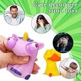 TECHEEL Squeeze Spielzeug 4 Stück Anti Stress Spielzeug Popping Out Eyes Squeeze Toys Stress Squeeze Spielzeug Pinch-Spielzeug Augen Out Stressbälle für Kinder Erwachsene Angst Stressabbau Stressball