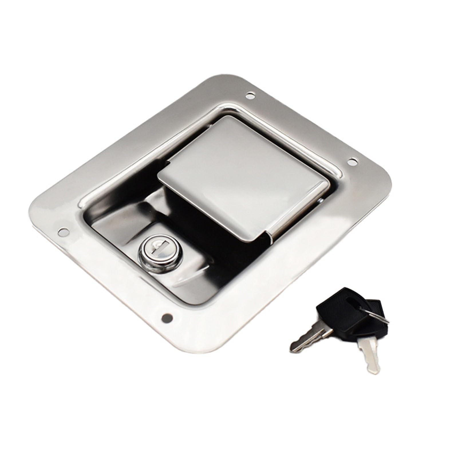 WQGQPXOB 304 Stainless Steel Recreational Vehicle Cinet Lock RV Truck Tool Box Electrical Panel 1Pcs