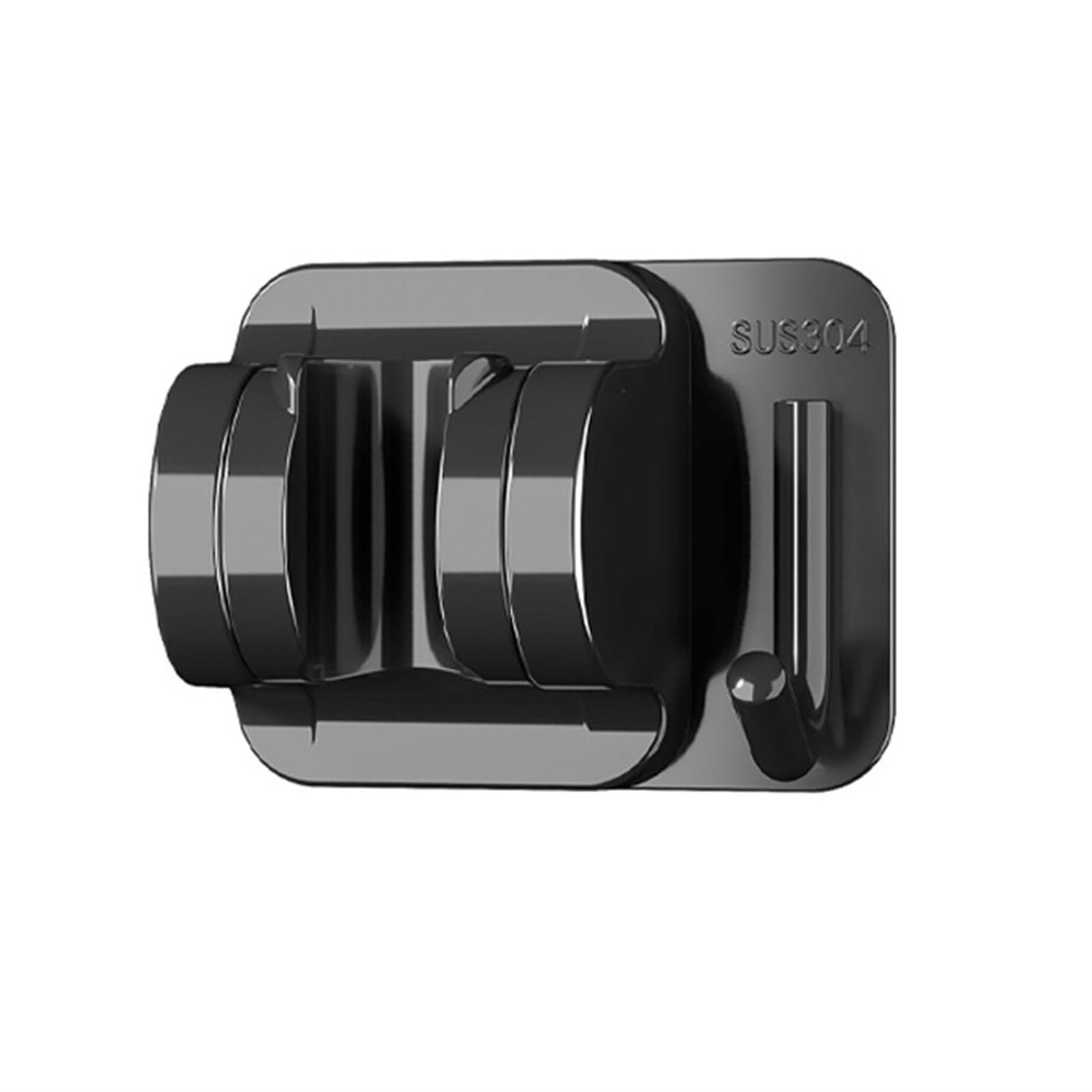 Djskldf Type 4-Black Shower Head Holder 1Pc Adjustable Shower Head Holder Wall Mounted Punch-Free Handheld Bracket With Hook Bathroom Accessories(Type 4-Black)