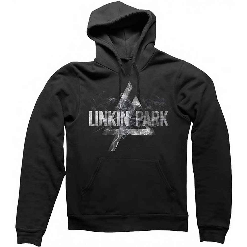Linkin Park Men's Black Hoodie Smoke Band Logo Official Pullover L