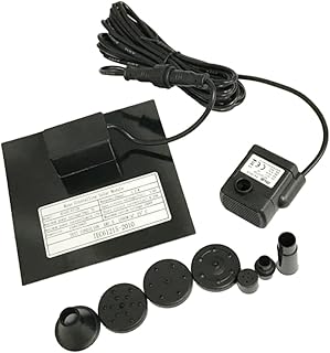 Yardwe Bomba De Água Minúscula Bomba De Água Em Miniatura Bomba De Fonte Solar Bomba De Fonte Flutuante Bomba De Água Em Miniatura Preta Bomba De Fonte Para Tanque De Peixes