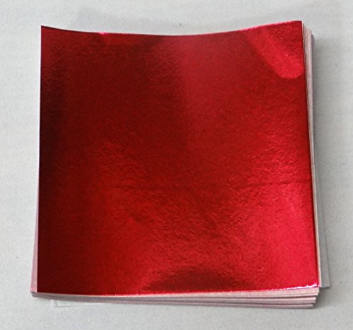 Candy Molds N More Red Confectionery Foil Wrappers, 125 Sheets (4