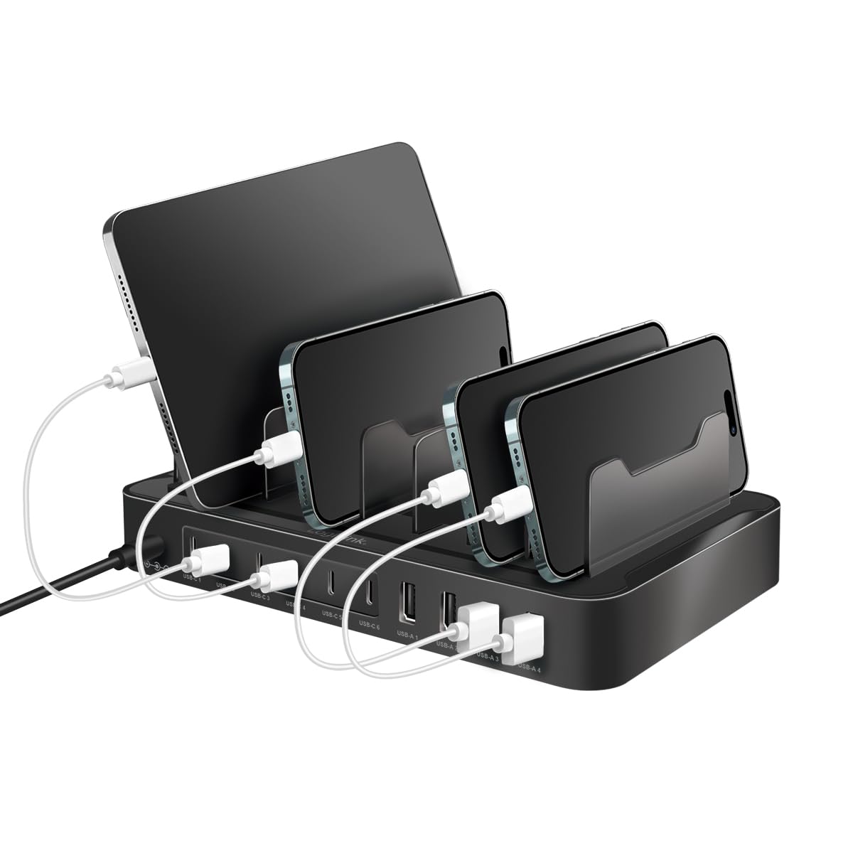 LogiLink PA0327 - stacja ładująca USB-C z 4 x USB-A i 6X USB-C, PD 3.0 (PowerDelivery) i QC 3.0 (QuickCharge), 120 W