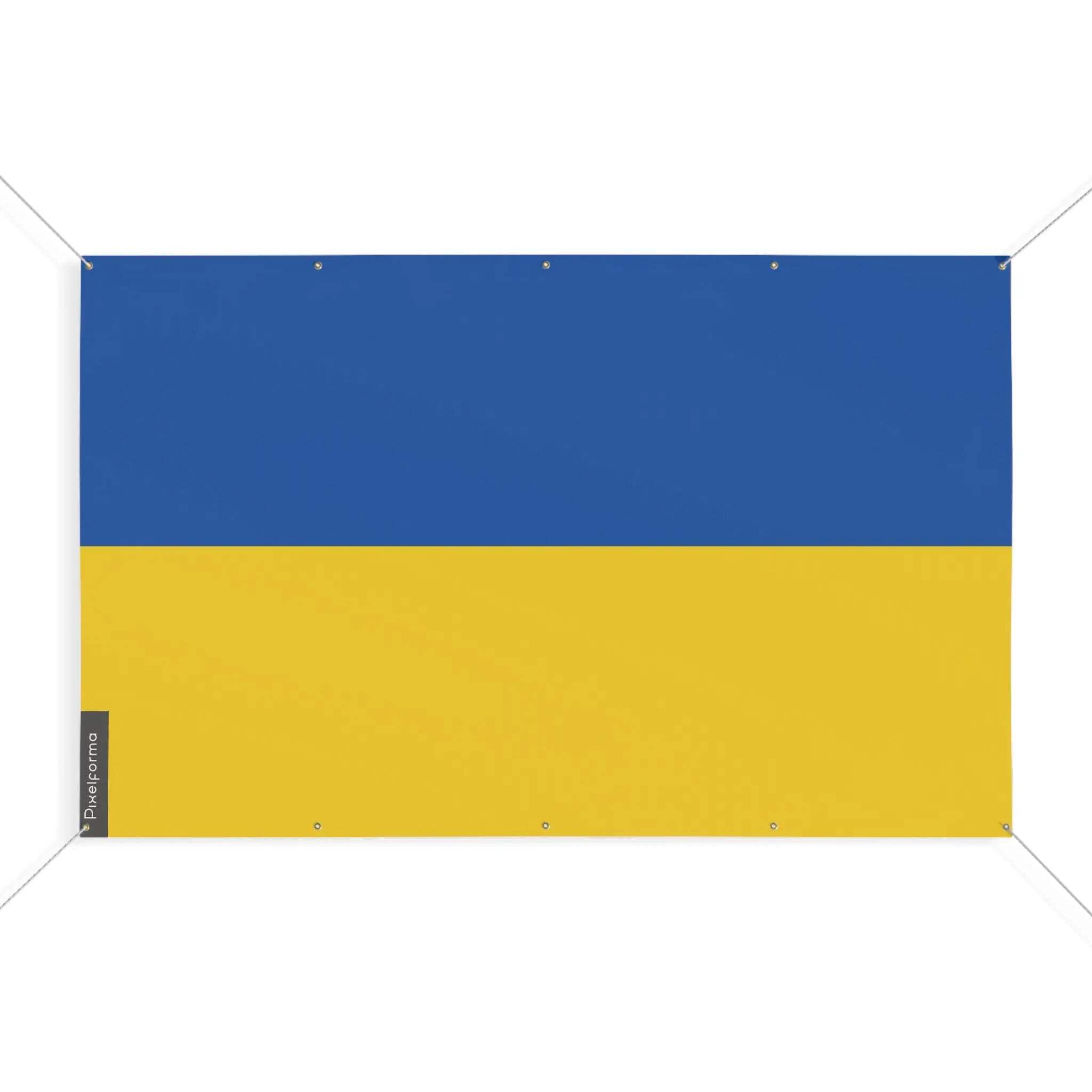 Drapeau Ukraine robuste de 190 x 285 cm à oeillets renforcés - 3