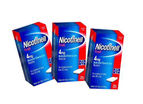 Nicotinell Chewing Gum 4mg Fruit - 96 Pieces - Pack of 3 [Personal Care]