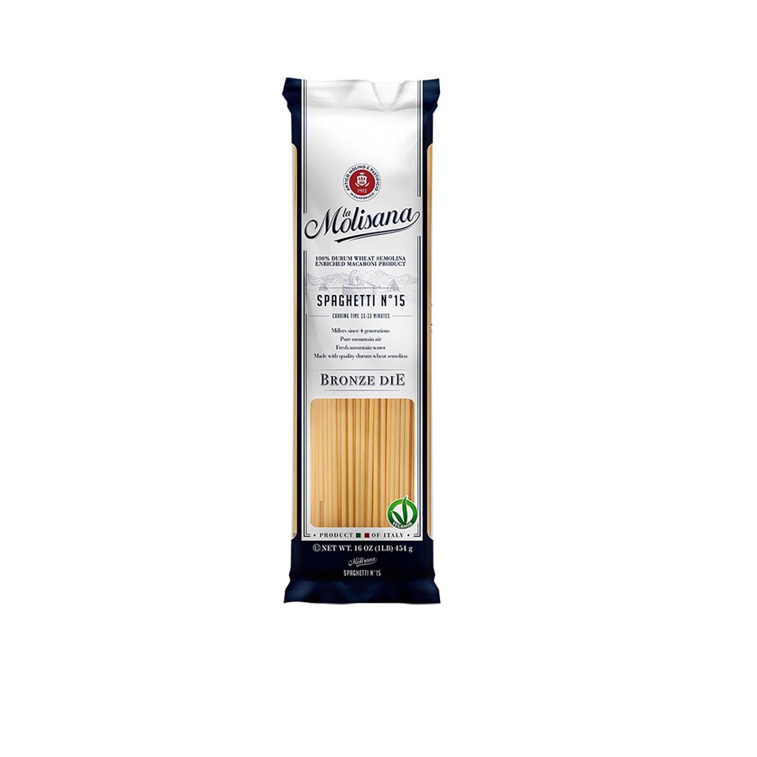 La Molisana Spaghetti Bronzo 15C, 1 Pound (Pack of 18)