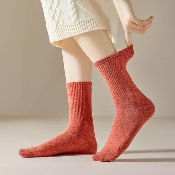 Soft Cotton Women Socks above Crew Bootie Socks Casual Athletic Socks Soft Womens Socks Aesthetic Socks 6 Pairs4