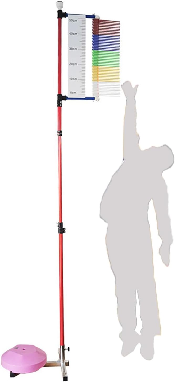 130-360cm Vertical Jump Tester,Floor Standing Vertical Jump Trainer with Stable Base,for Adult Teen Volleyball Basketball Jump Measurement Tools