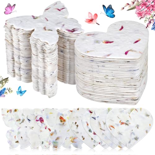 10 Best Plantable Seed Paper That Sprout Joy and Creativity 7 100 Pcs Handmade Plantable Wildflower Seed Paper Tags