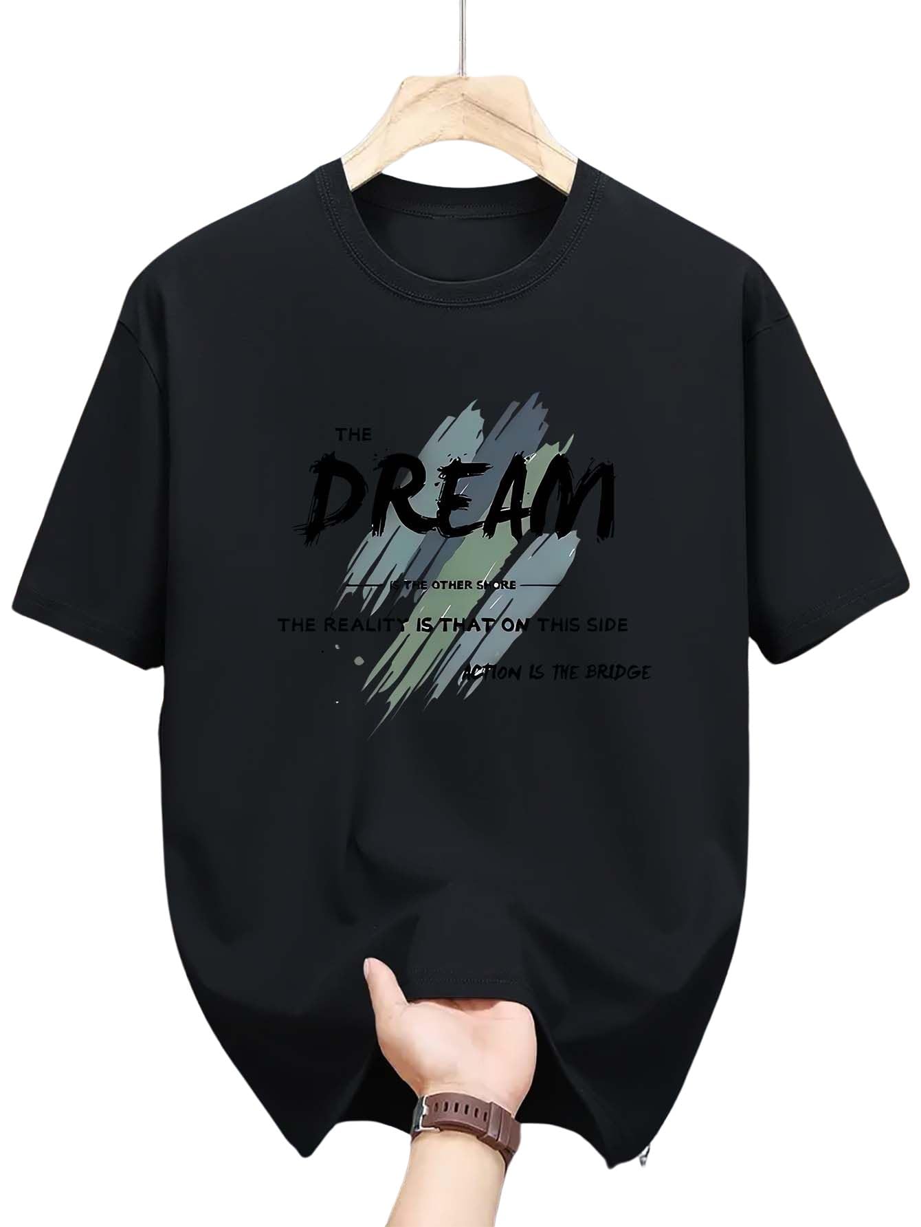 Men's Solid Round Neck Polyester T-Shirt | Short Sleeves Casual Wear | Gym Wear-image-0