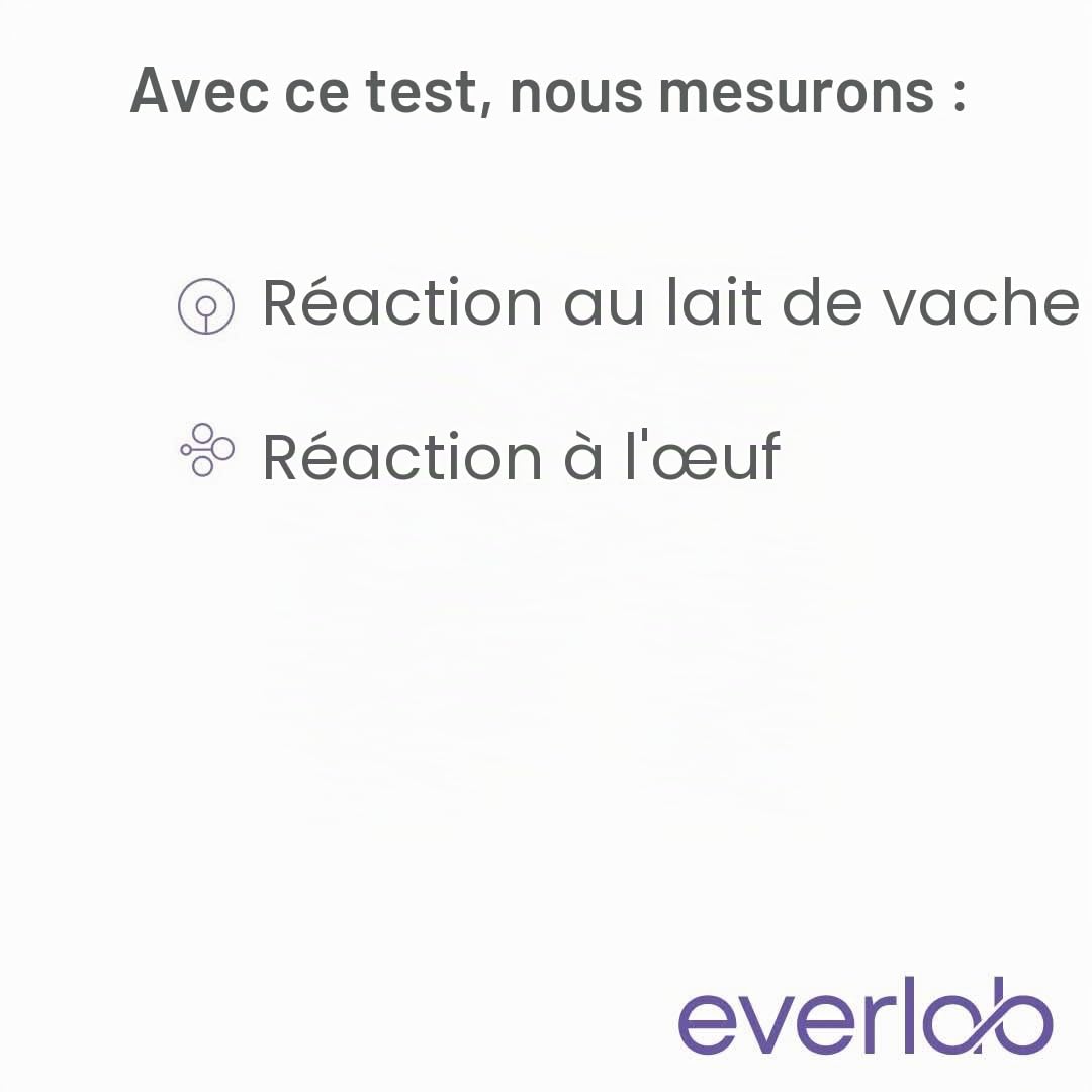 Test d'allergie au lait et aux œufs - Test IgE pour l'allergie au lait et aux œufs - Évaluation détaillée - Auto-test pour la maison