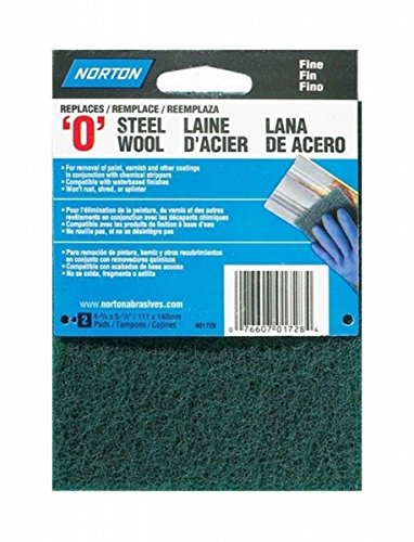 NORTON ABRASIVES/ST GOBAIN #01728 2PK GRN 0G STL Wool Pad