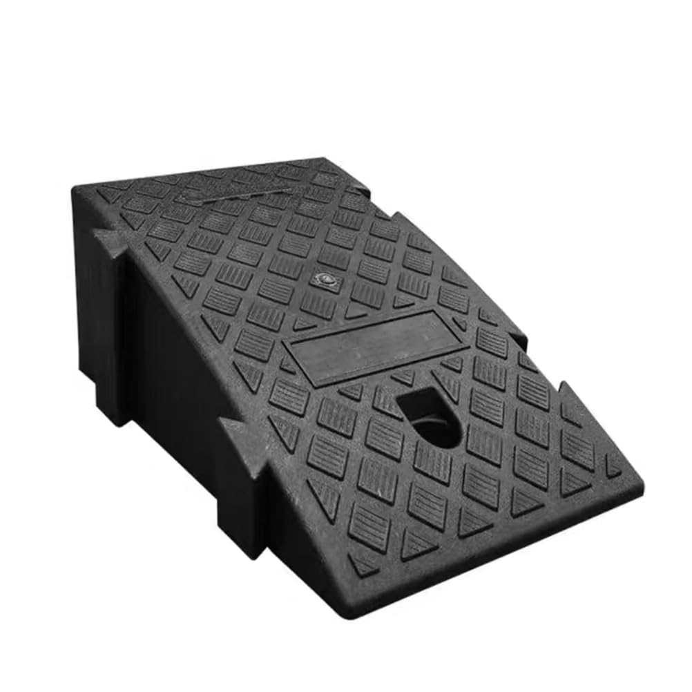 Genérico Rampa de umbral de Goma Antideslizante de 25x27x11cm – Rampa de Acceso portátil para sillas de Ruedas, Motocicletas y Scooters, Almohadilla Duradera para Puertas Que facilita la Movilidad y