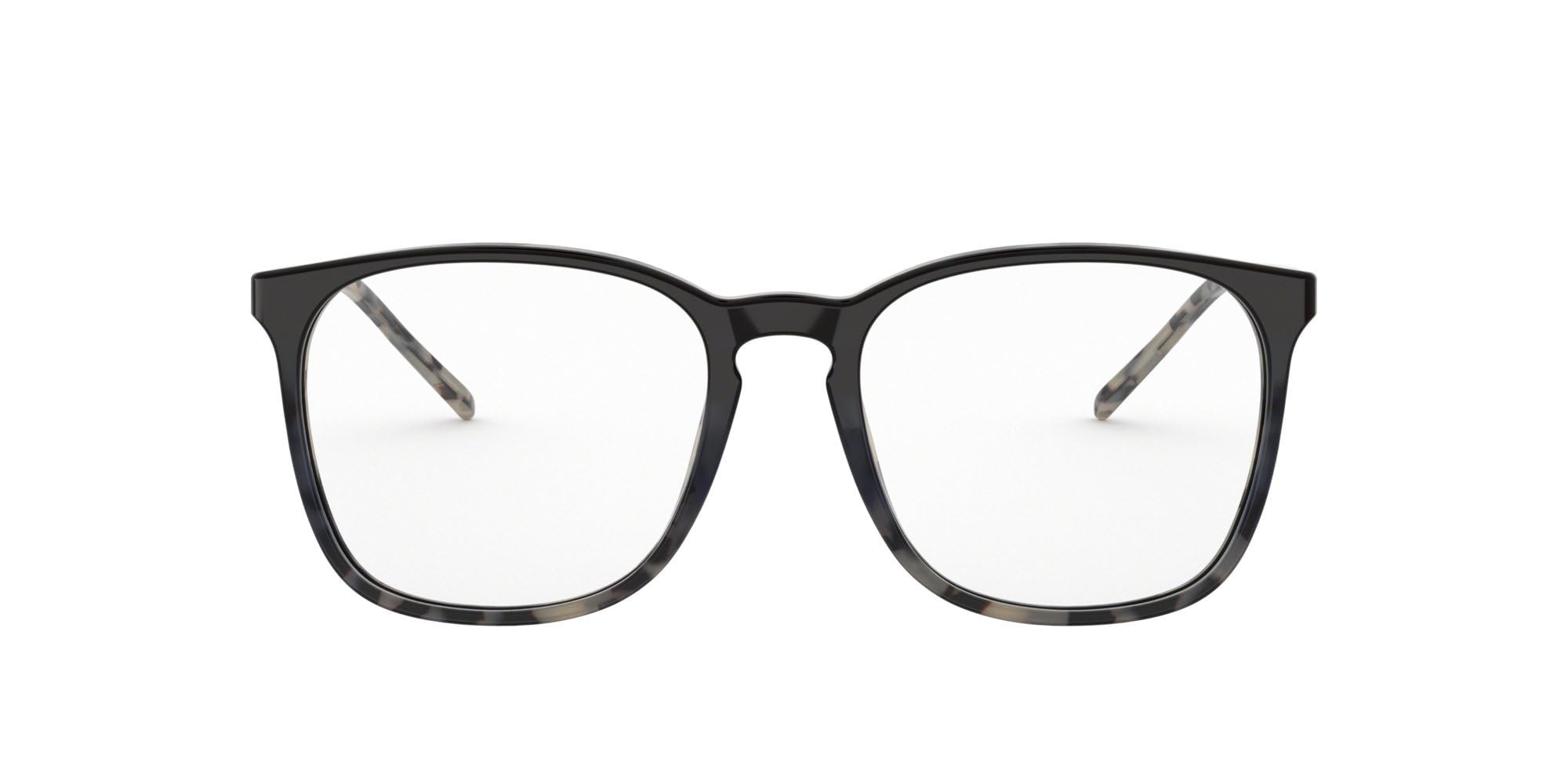 Ray-Ban RX5387 kwadratowe oprawki do okularów korekcyjnych, Niebieski Gradient Hawana Beżowy/Demo Soczewka, 54 mm