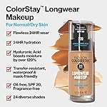 Revlon Liquid Foundation, ColorStay Face Makeup for Normal & Dry Skin, SPF 20, Longwear Medium-Full Coverage with Natural Finish, 240 Medium Beige, 1 Fl Oz - Image 3