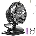 Clip on Fan, Portable Rechargeable Battery Operated Mini Small Desk Fan for Table, Office, Camping, Dorm, Baby Stroller by AngLink