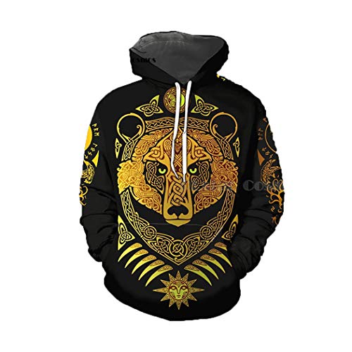 Sweat à capuche motif tatouage imprimé 3D sweat manches longues XXXXXL