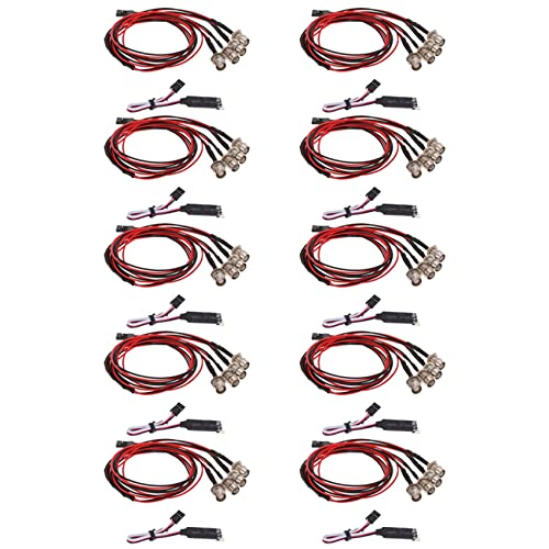 Luces LED 2 2 Rojo TRX4 accesorios rc con panel de control de lámpara de 3 canales