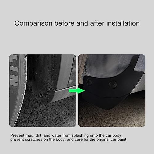 Image of Diydeg 6PCS Mud Flaps for 2018 to 2023, No Drilling Required Splash Guards, Front and Rear Mudguard, Exterior Accessories for 2018 to 2023