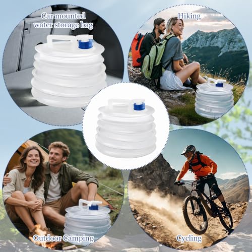 Seau pliable 5L durable en polyéthylène haute résistance