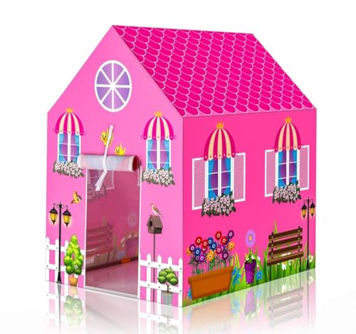 Image of Play Tent House for Kids - Lightweight Indoor Outdoor Children Play House for Boys & Girls for Gift | Multicolor (Doll)