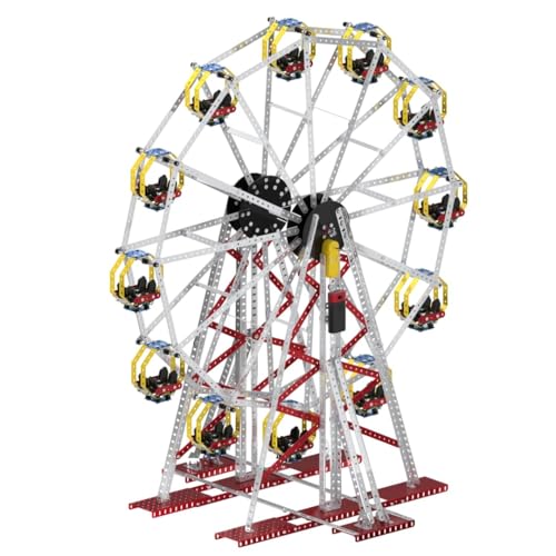 Image of Mechanix Mega Series Giant Wheel - 1800+ Piece 3 Ft Tall Motorised Ferris Wheel Building Kit | STEM /STEAM Toy for Adults, Kids 10+, Families & Seniors | Made in India | Tools & Manual Included
