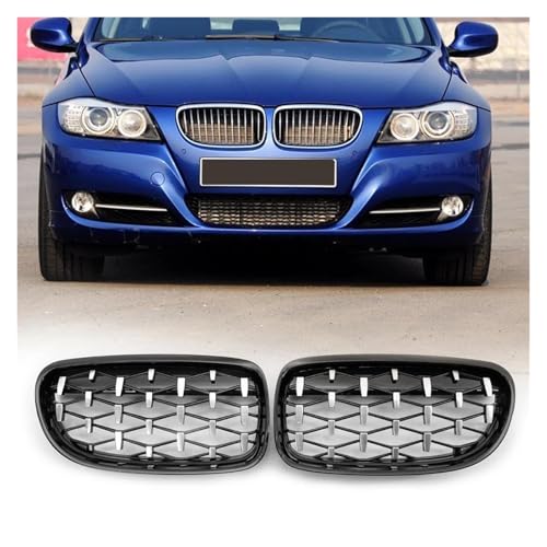 Rejilla delantera de doble lama para capó de modelos E90 y E91 Facelift con función protectora 6
