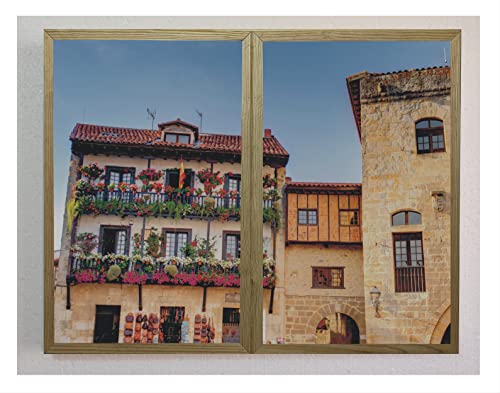Faux fenêtres décoratives éclairé tableau LED mur intérieur vue océan - 4