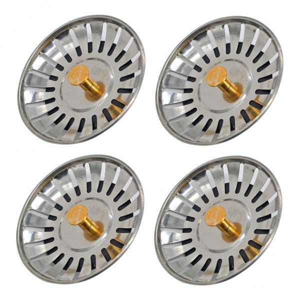 ATORSE 4X4Pack Stainless Steel Kitchen Sink Strainer Waste Plug Filter Drain Stopper-image-44