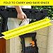 ZYJOYY Saw Horses 2 Pack Folding,Portable Heavy Duty Sawhorse with 1000 lbs Weight Capacity Total,Built-in Tool Tray and Cord Hooks